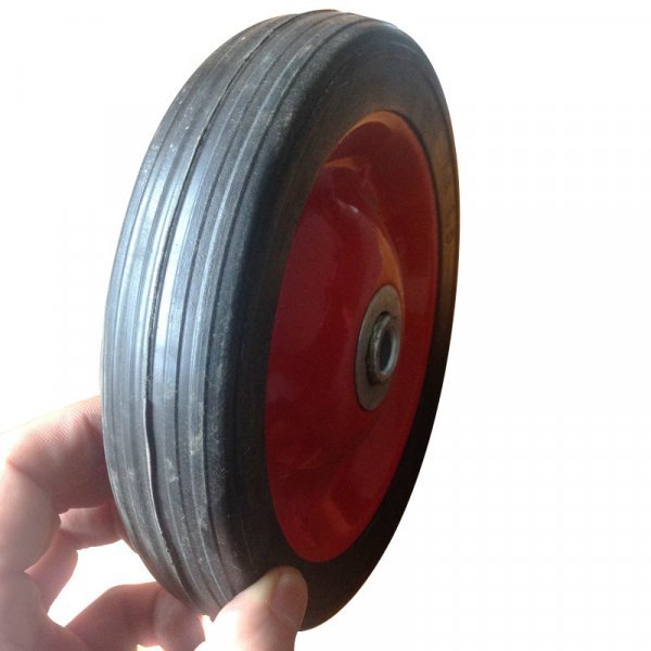 7 Inch 7"X1.5" Semi Pneumatic Rubber Trolley Wheel