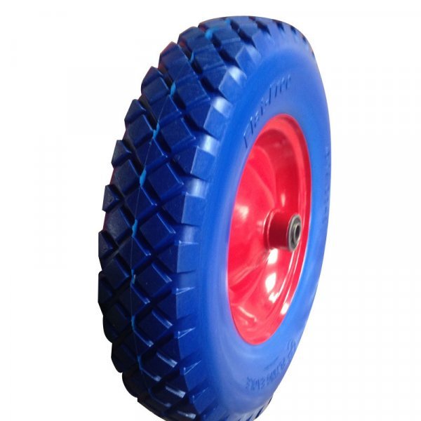 16 Inch 16"X4.00-8 Flat Free PU Foam Wheel