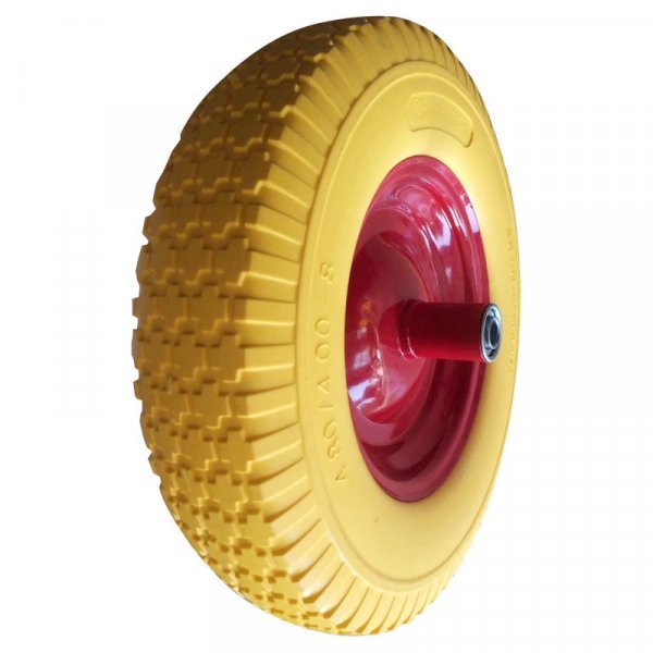 16 Inch 16"X4.80/4.00-8 Flat Free PU Foam Wheel