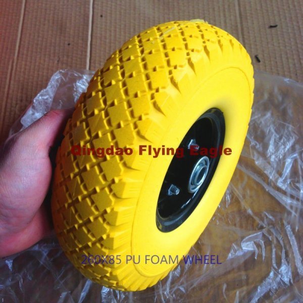 260X85mm Flat Free PU Foam Wheel