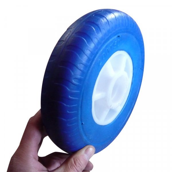 160X50 200X50 220X60mm Flat Free PU Foam Wheel